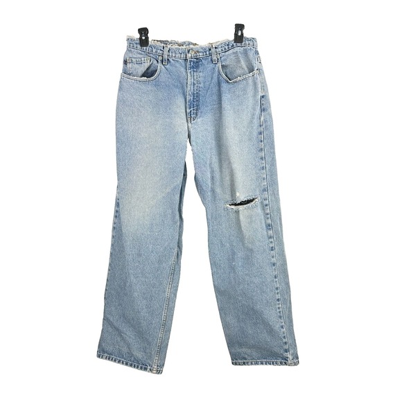 Vtg Ralph Lauren Polo Jeans Mens‎ 34x31 Distressed Rare Straight 90s Streetwear